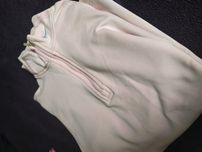 Bluza sportowa do biegania Nike s 36 ocieplana polarem pudrowy róż
