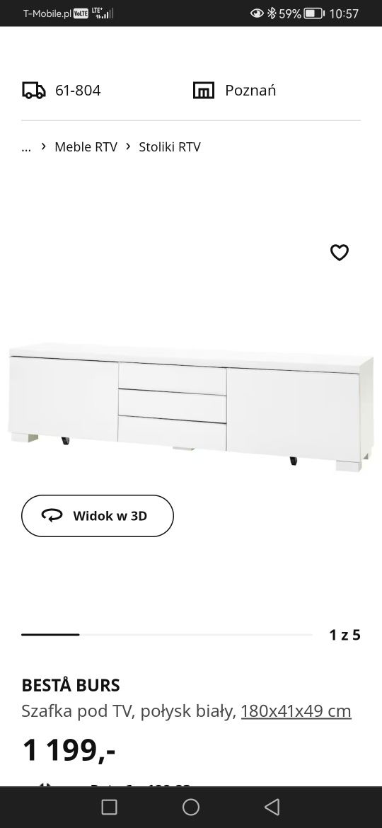 Szafka rtv Ikea Besta