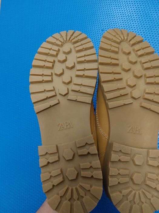 Trapery buty zara damskie nowe brązowe skórzane Timberlake prezent/39