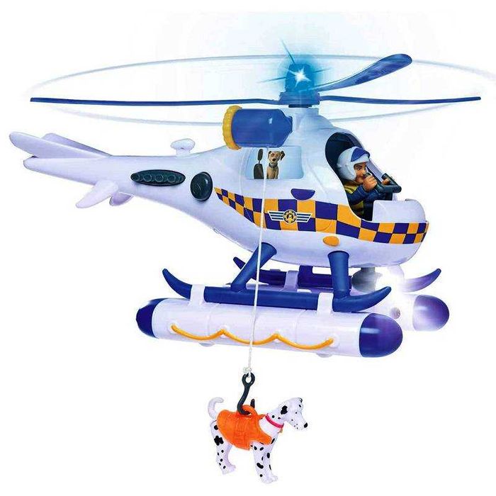 Strażak Sam Helikopter policyjny Wallaby + figurka Rose i Radar