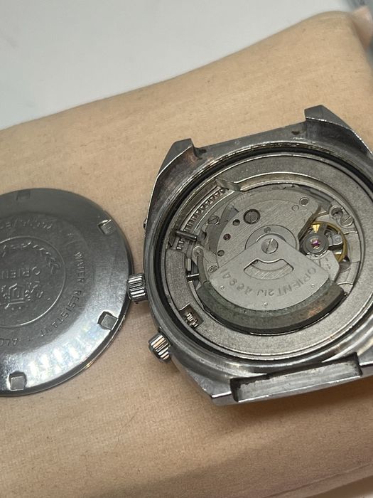 Zegarek Orient patelnia 70 lata crystal niebiski