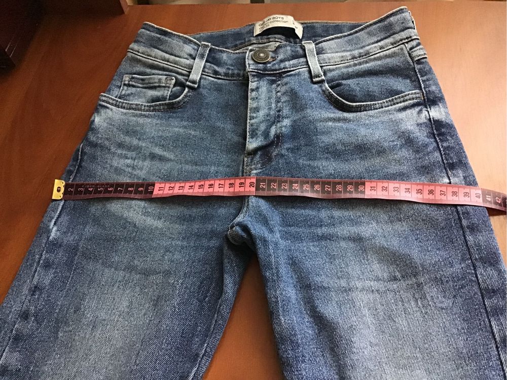 Джинсы на мальчика 11-12 л 152р/вторые теплые джинсы 140р в подарок