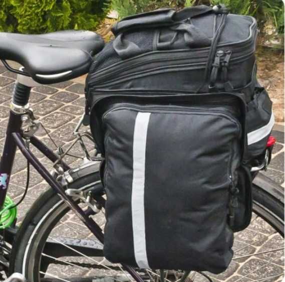 Uniwersalna torba na rower, sakwa na bagażnik, podwójna, rowerowa,nowa