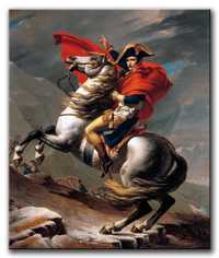 Napoleon - efektowny obraz konny. Kopia naturalne płótno.