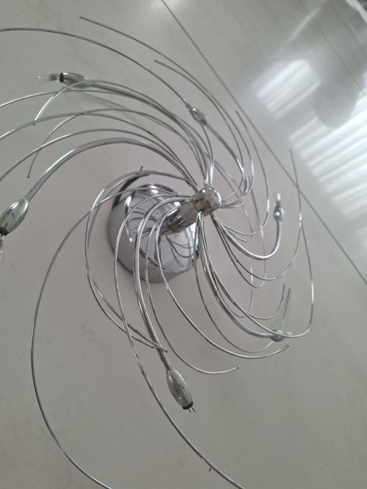 Żyrandol srebrny chrom