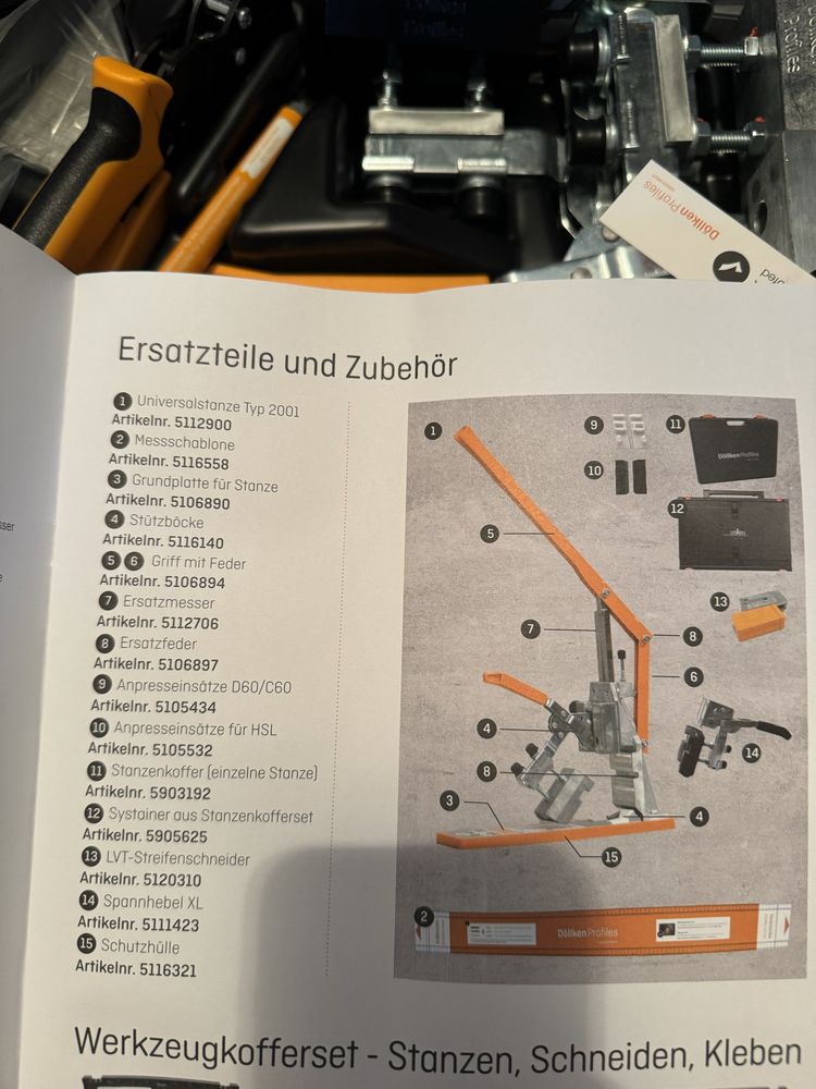 Nowy zestaw Dollken - gilotyna, docisk, nożyce …