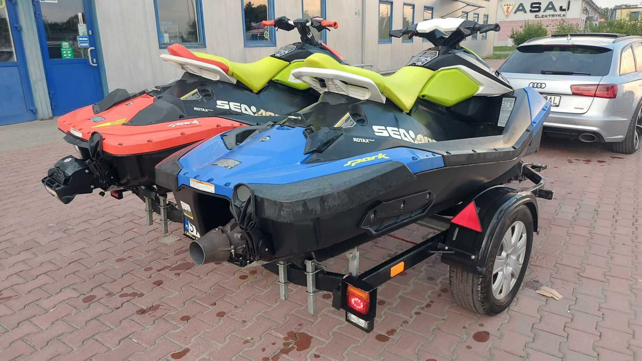 Skuter Spark + spark trixx  2020r + przyczepa Windpol  na 2skutery