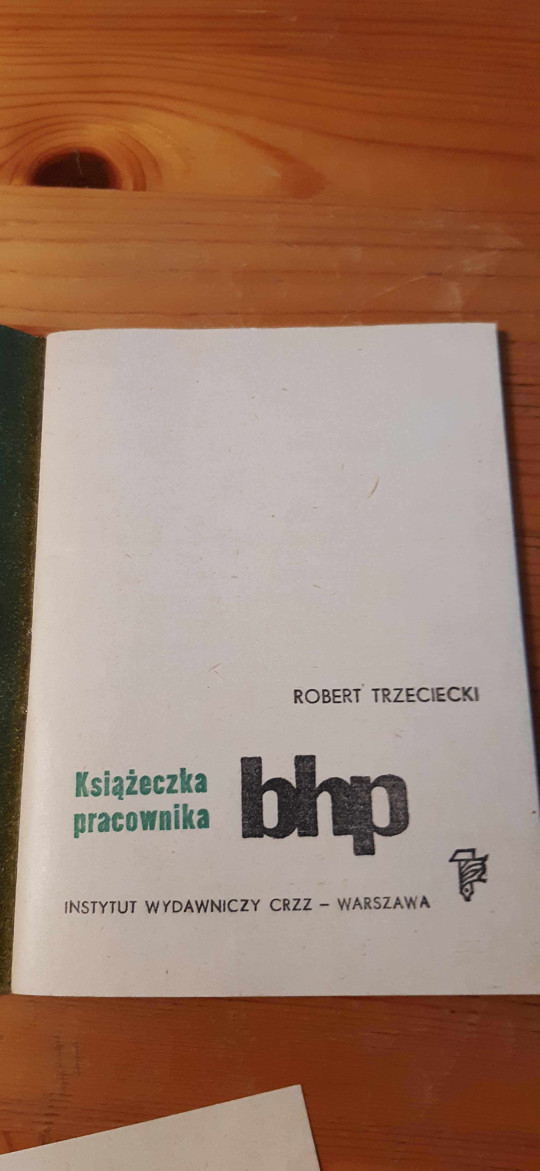 stara książeczka pracownika bhp dla kolekcjonerów prl