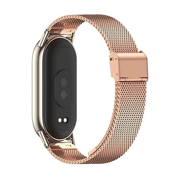 Pasek Milaneseband do Xiaomi Mi Band 8 / 8 Nfc Rose Gold