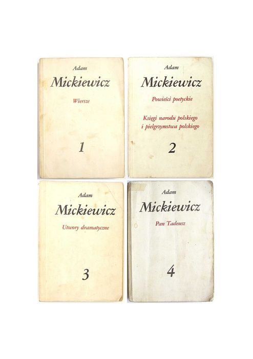 Dzieła poetyckie t. 1-4 - Adam Mickiewicz