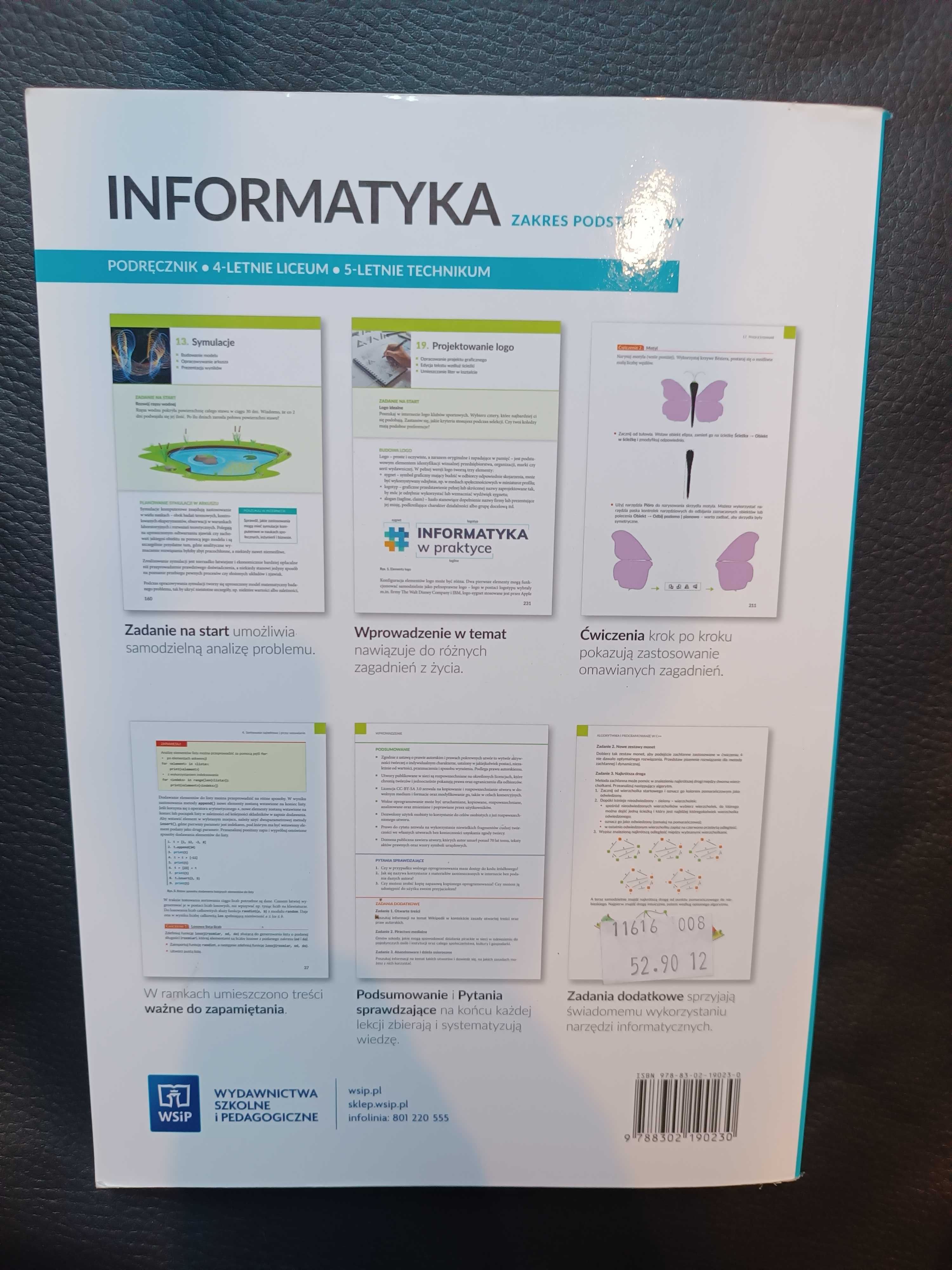 JAK NOWY Podręcznik Informatyka 2 zakres podstawowy WSIP