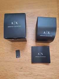 Pudełko box etiu na zegarek Armani Exchange czarny oryginał