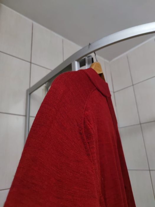 Sweter sweterek Maerz 48 męski L unisex damski wełniany wełna naturaln