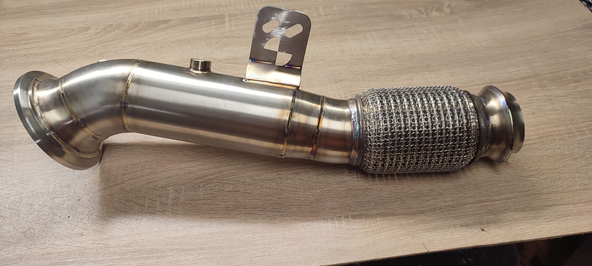 Даунпайп BMW B58 G20 G30 M340i 540i 640i 840i Downpipe БМВ HEAT SHIELD