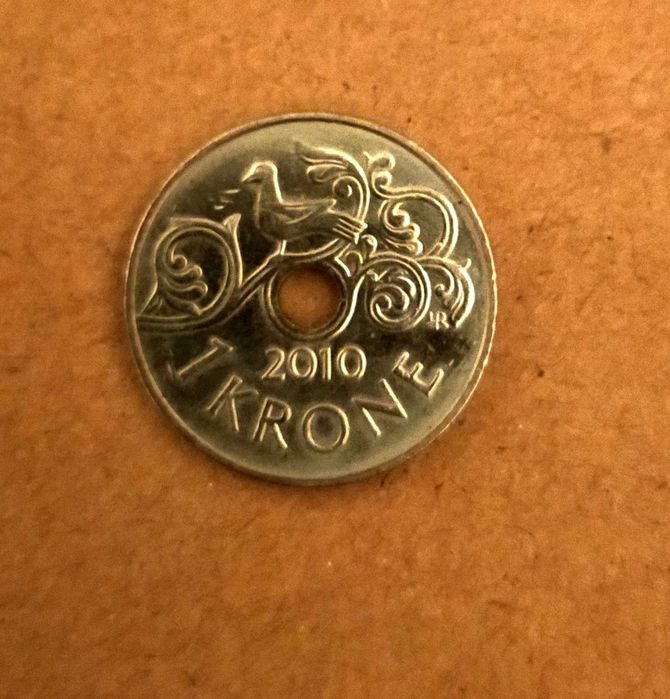 Монета  Крона Норвегія, обігова