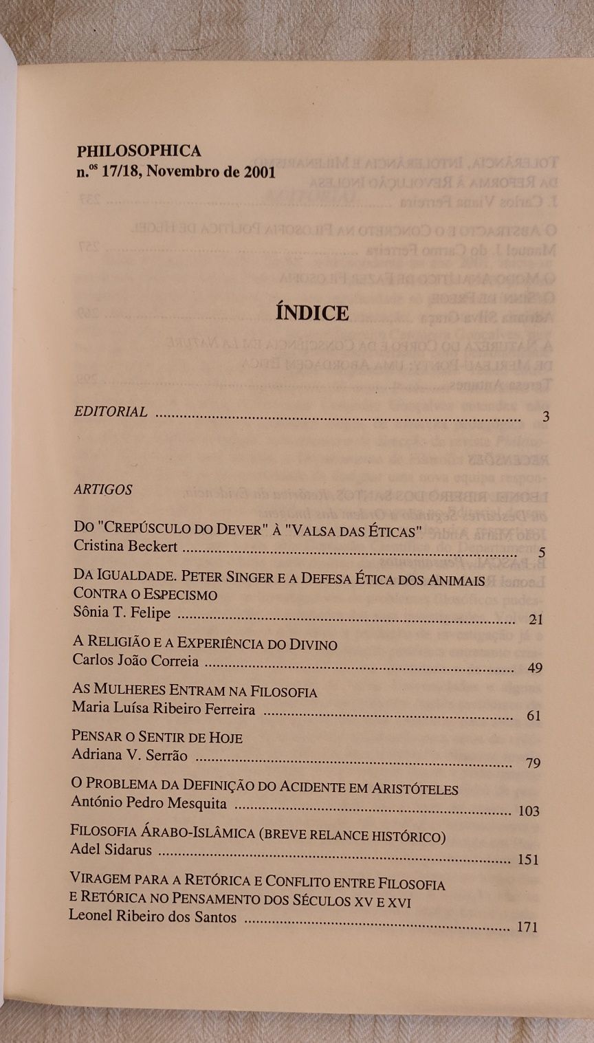 Revistas Philosophica - 1 a 22