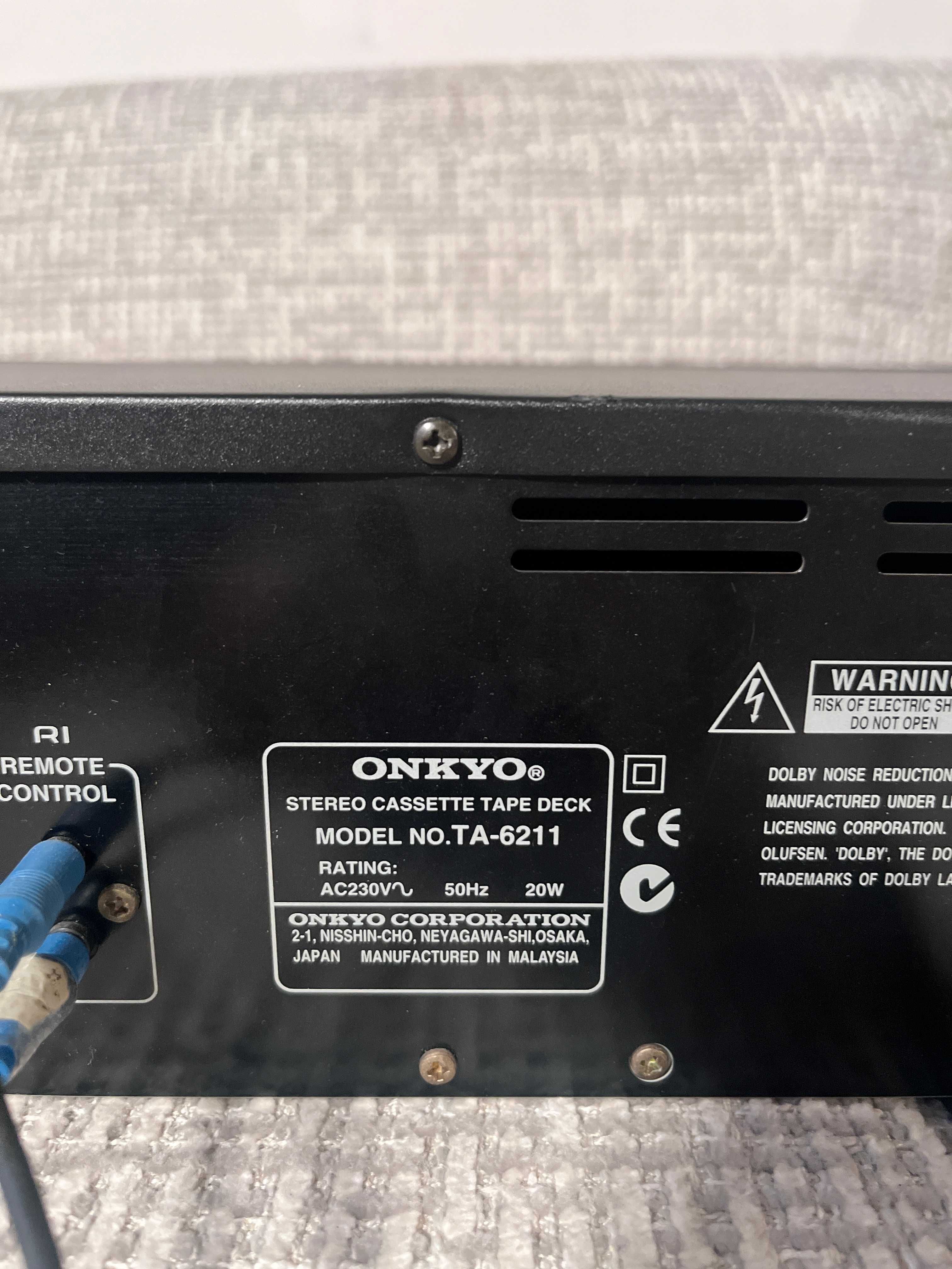 Magnetofon kasetowy Onkyo TA-6211 czarny