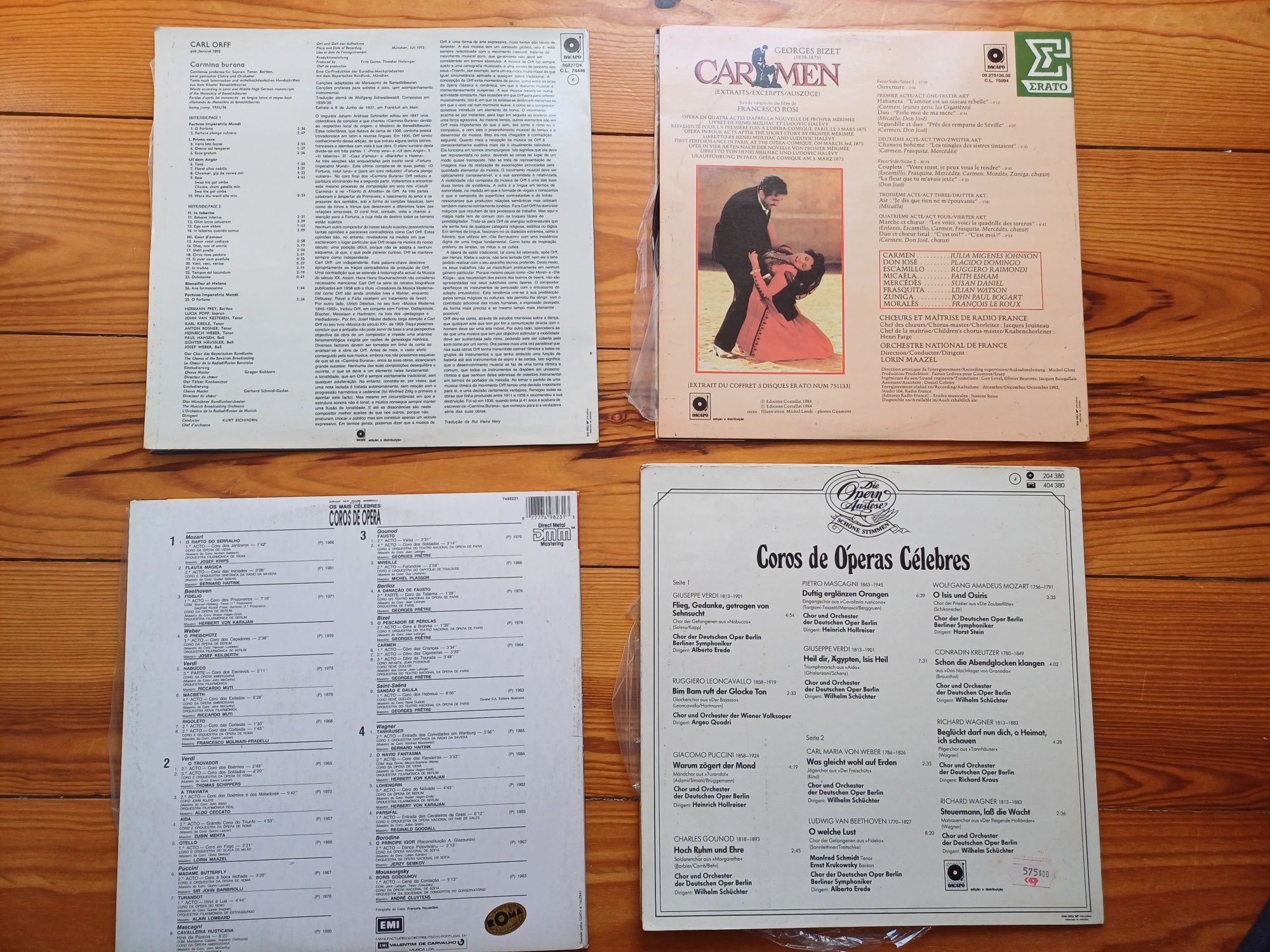 Discos de vinil de Óperas Célebres