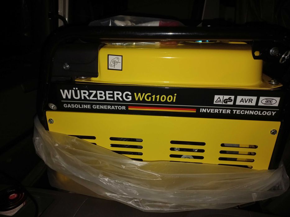 Agregat prądotwórczy  WÜRZBERG WG1100i  nowy 3.9kw/230v ,6.9 kw /400 v