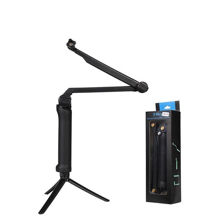 Statyw monopod 3w1 z uchwytem do selfie dla GoPro