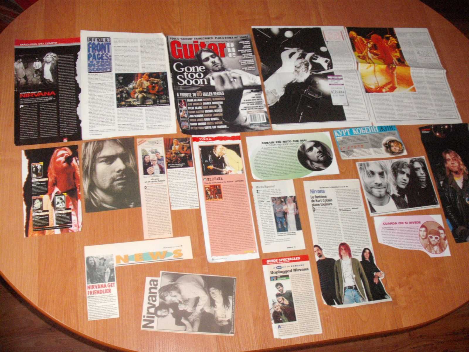 Nirvana Kurt Cobain materiały prasowe dla kolekcjonera