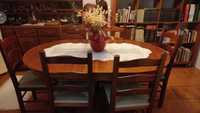 mobília cerejeira de sala de jantar