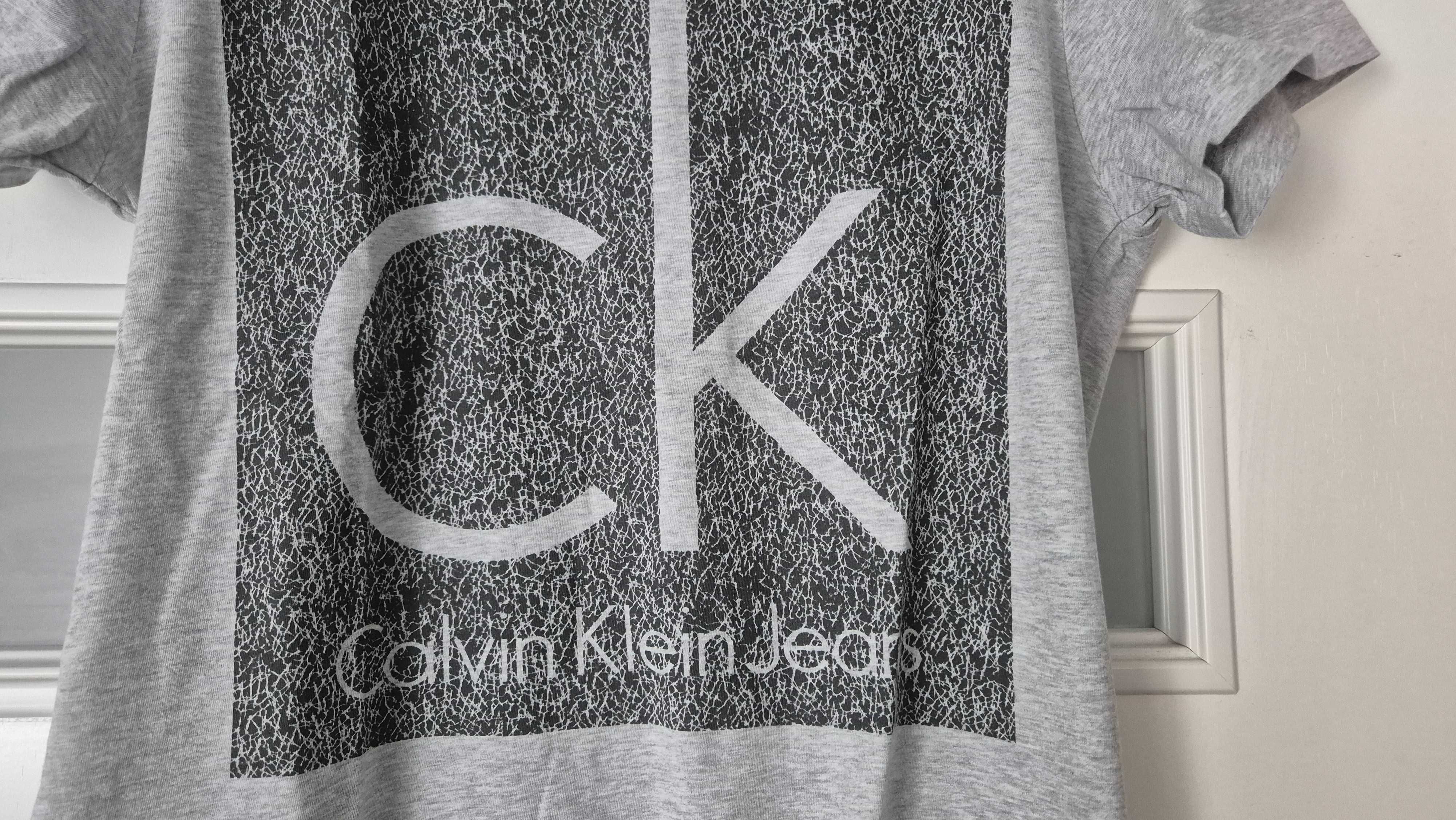 Calvin Klein Jeans szaryT-shirt ,koszulka męska roz S