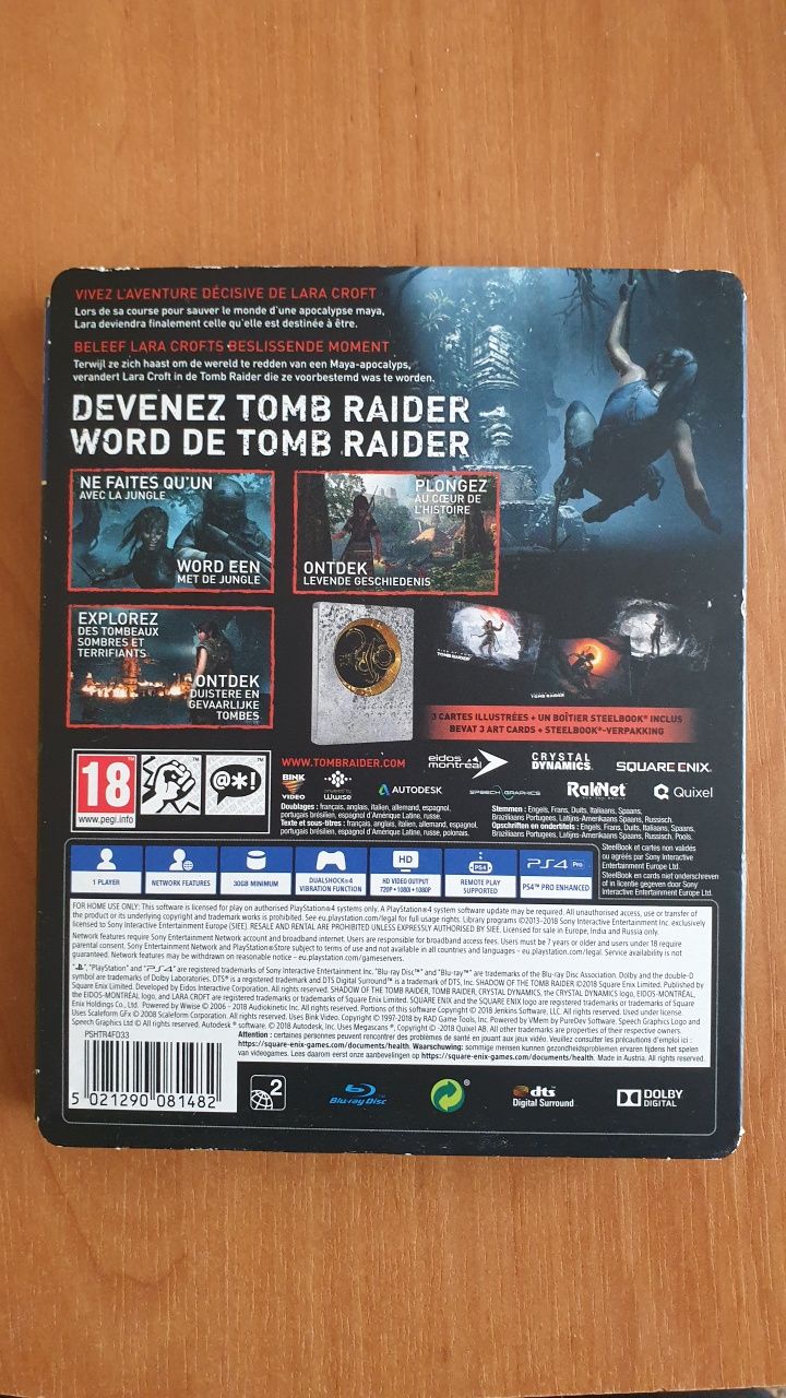 Shadow of the Tomb Raider ps4 PL WERSJA LIMITOWANA