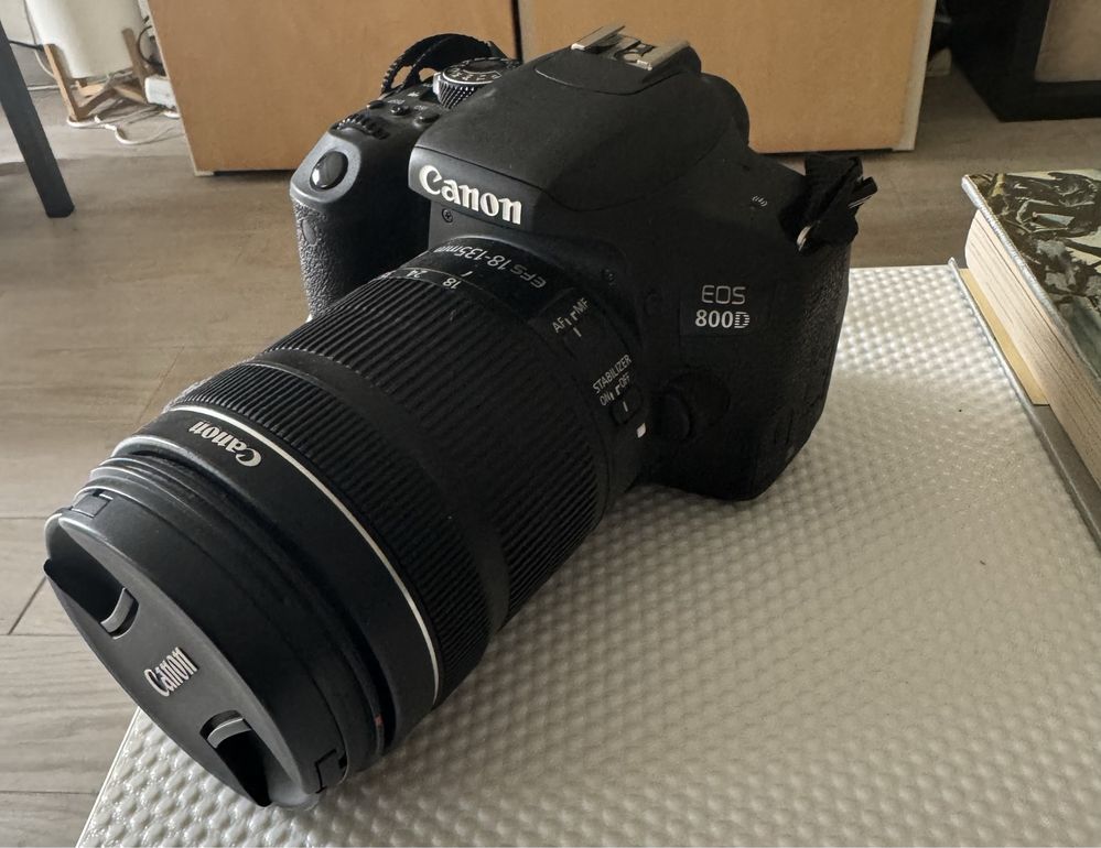 Máquina fotográfica dslr Canon EOS 800D + objetiva macro