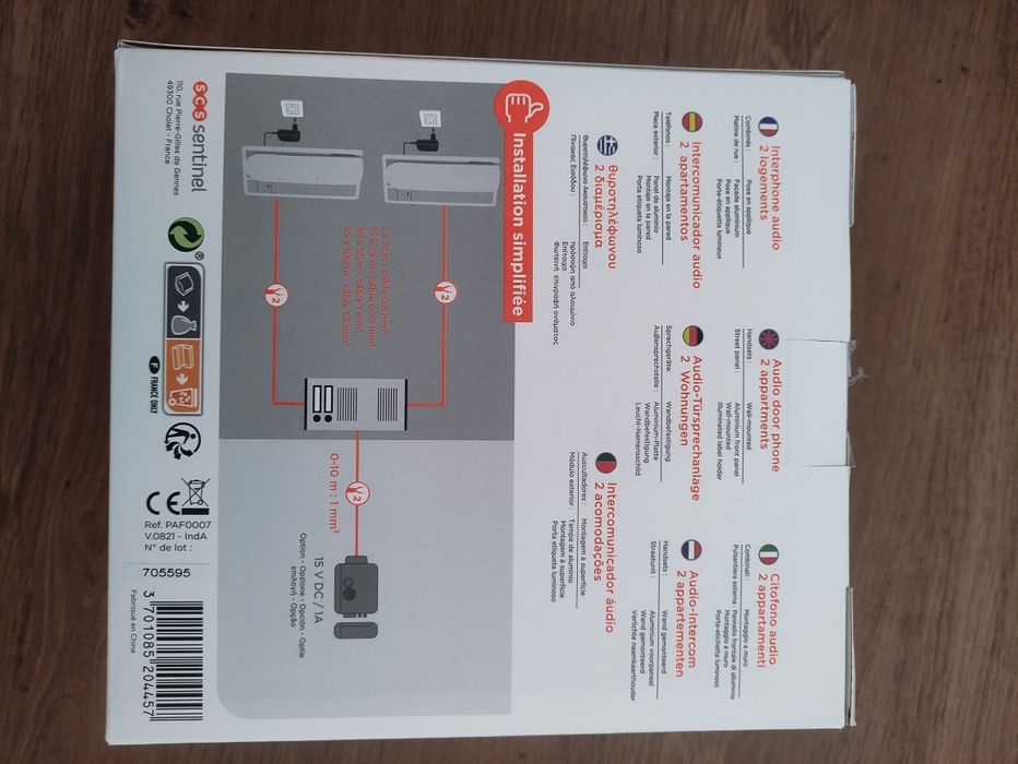 Campainha Intercomunicador SCS Sentinel AudioKit Duo