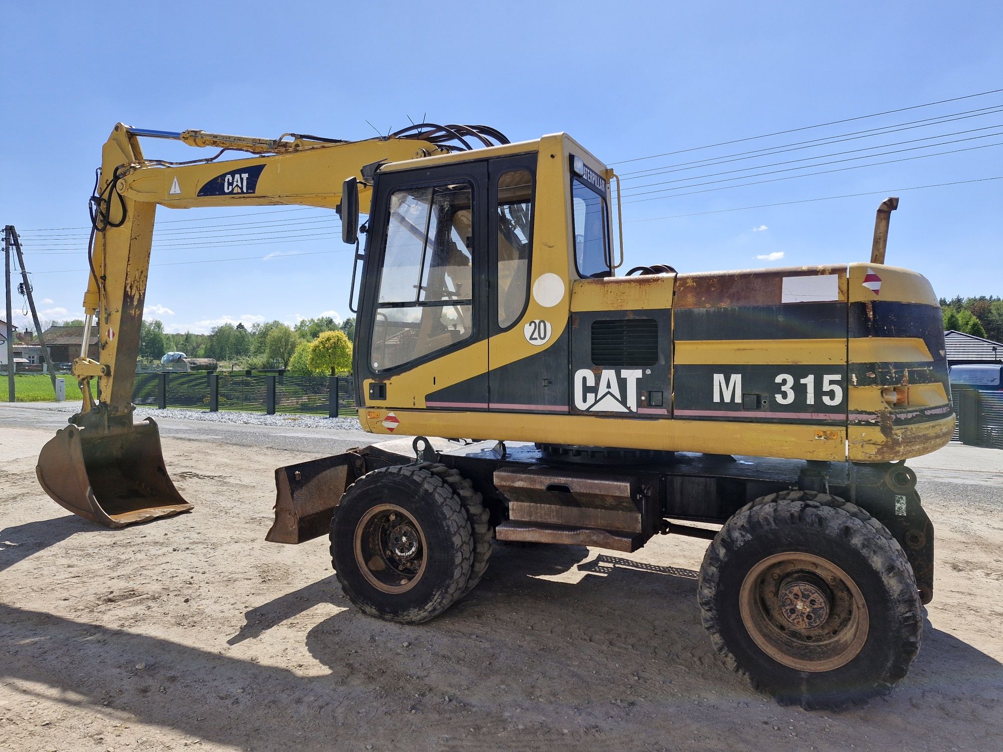 Cat 315 koparka kołowa caterpillar M315 ramię 3x łamane