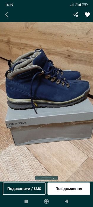 Черевики, ботинки чоловічі, зимові. Розмір 42. Міда, Mida. Нові