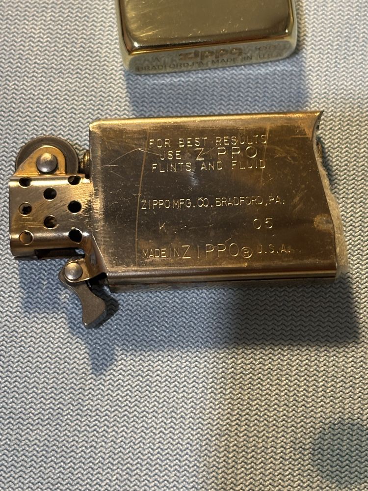 Zippo Solid Brass Slim (США, оригінал)