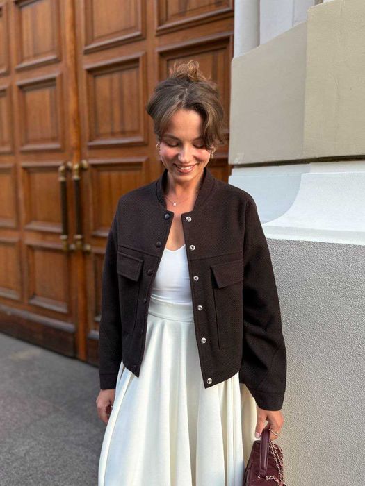 Жіночий кашеміровий шерстяний бомбер | 42-46 | 4 кольори