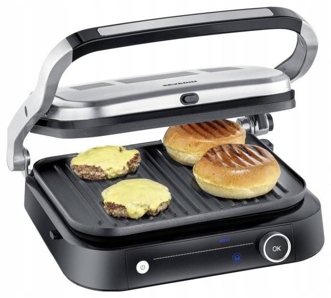 Grill stołowy kontaktowy Severin KG 2395 srebrny