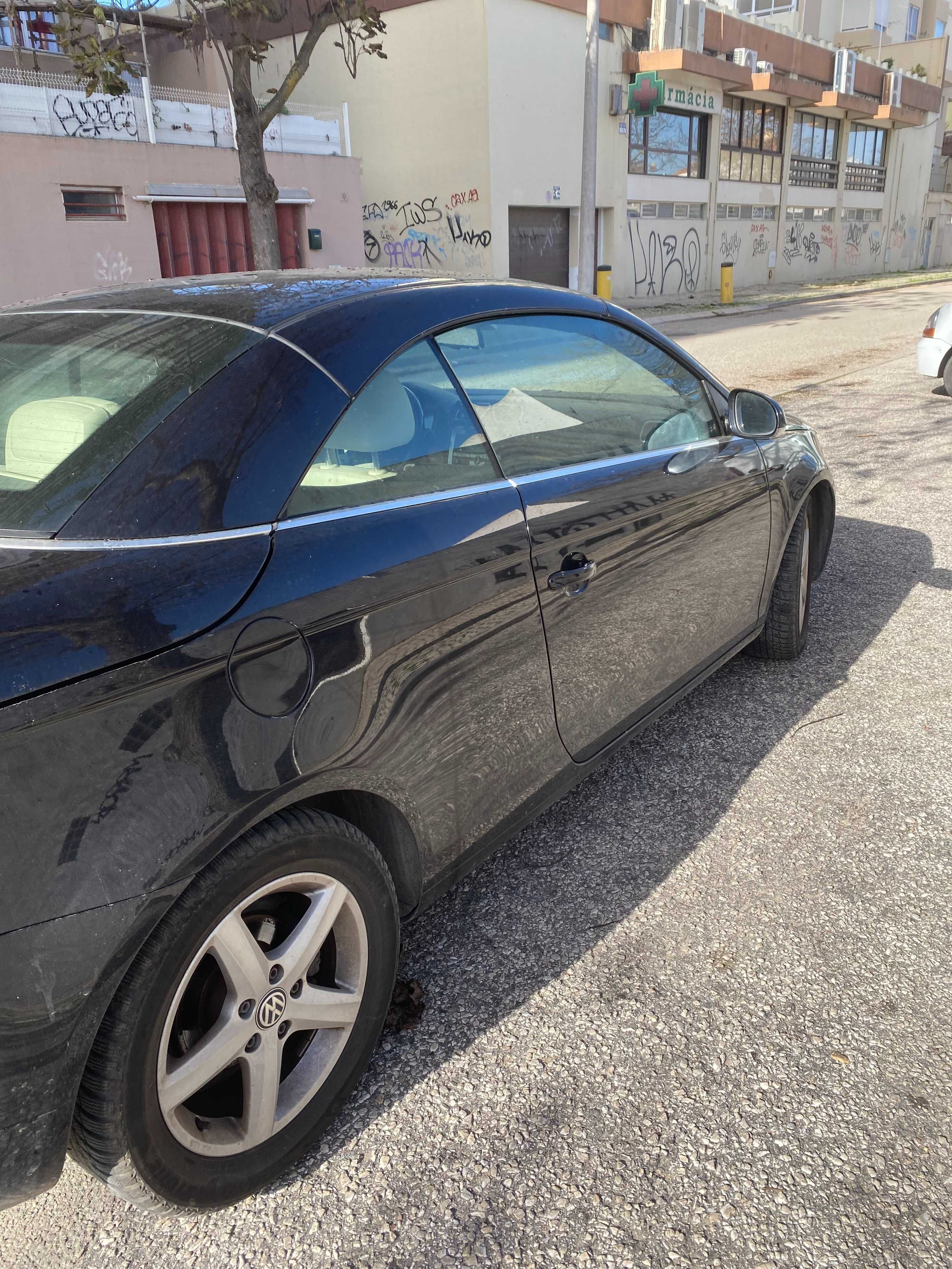 Vendo VW Eos Diesel Cabrio Preto