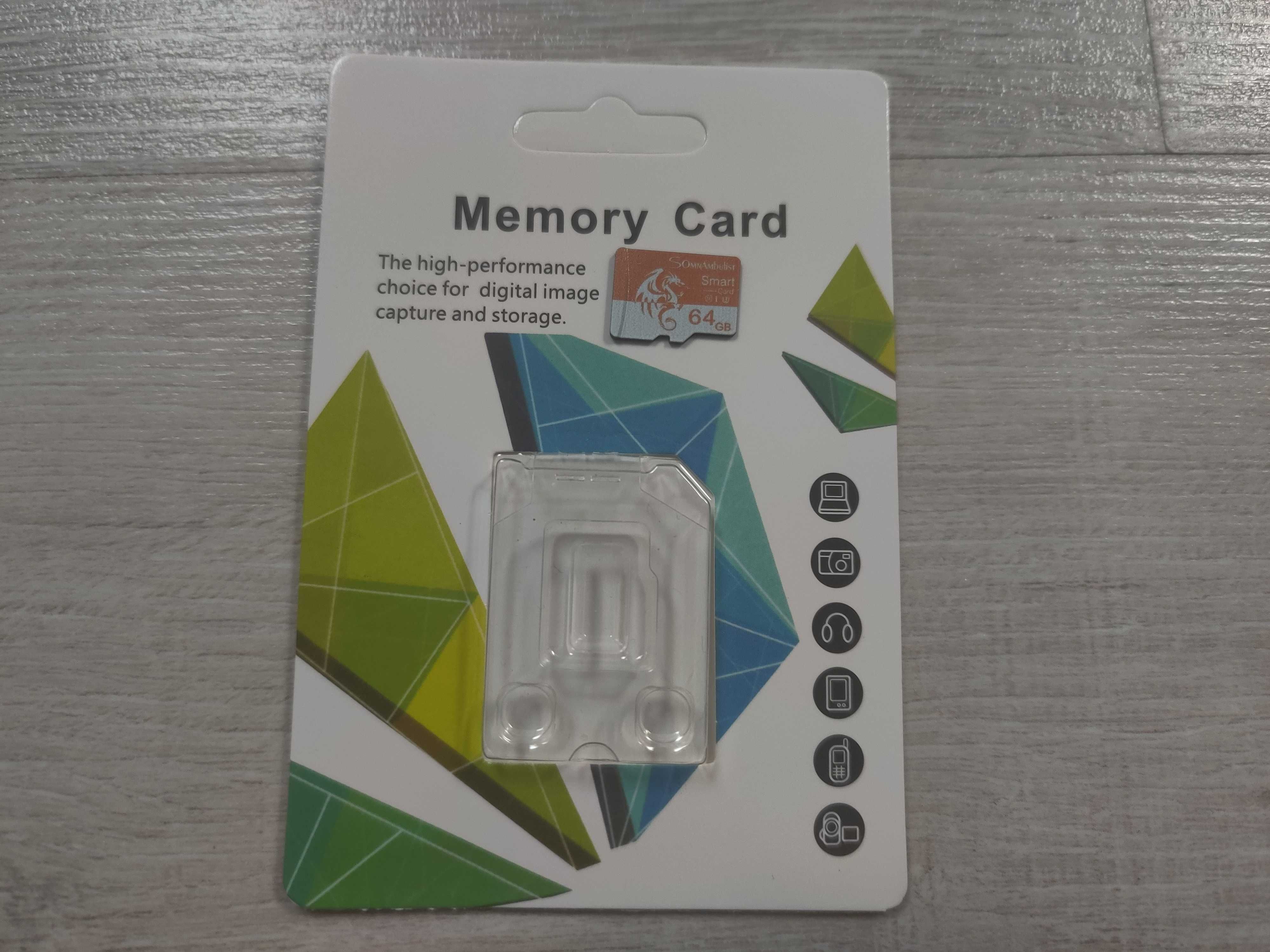 Карта памяти SomnAmbulist micro SD XC 64Gb U3 V30 A1 class 10
