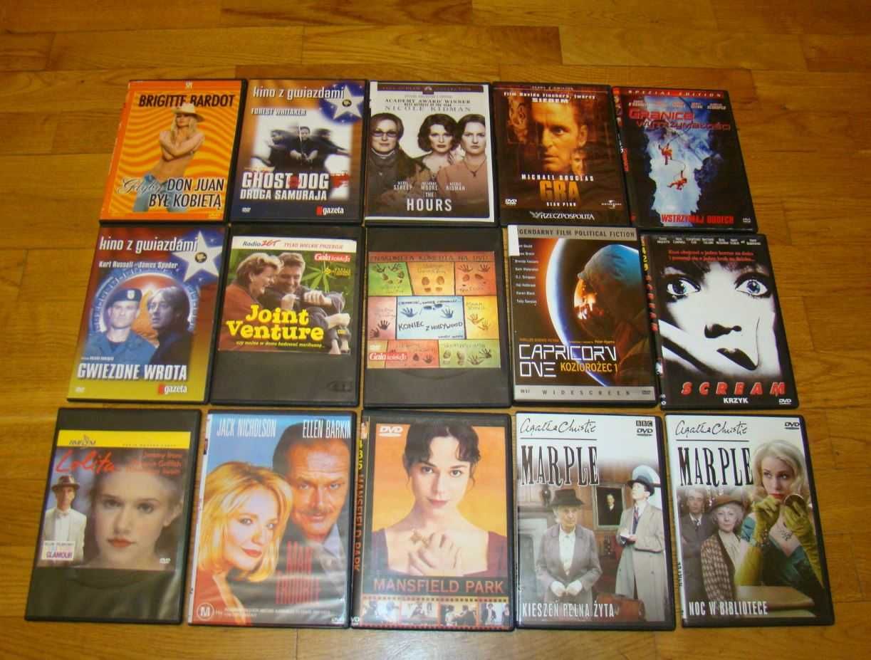 Zestaw 64 płyt DVD różne gatunki filmów -klasyka