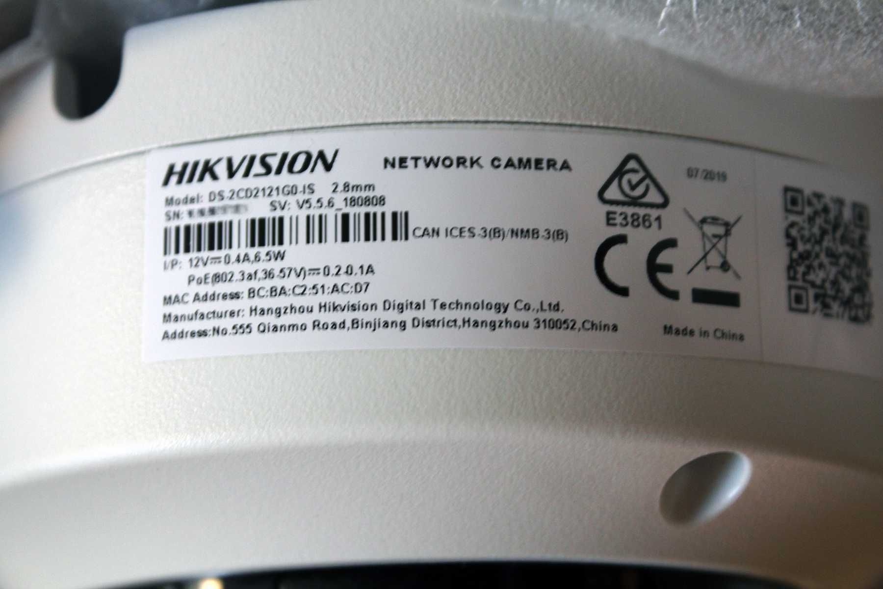 ip камера Hikvision 2мп • microSD POE h.265+ ip67 аудио • 4шт.