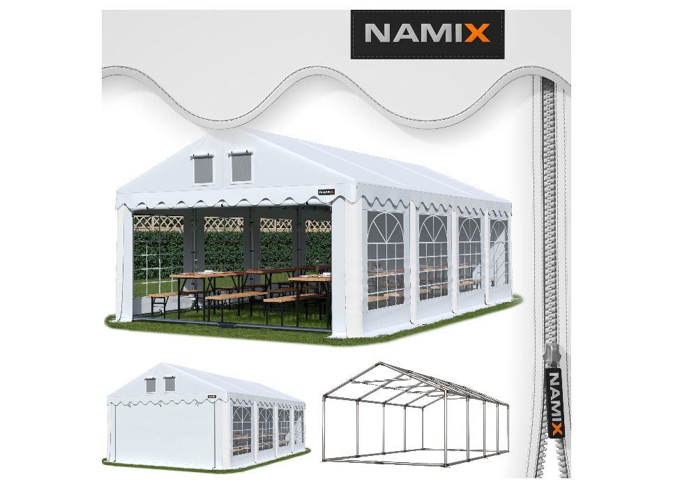 Namiot ROYAL 4x8 ogrodowy imprezowy garaż wzmocniony PVC 560g/m2