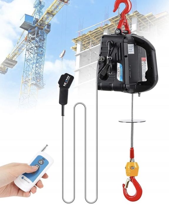 Newtry elektryczny przenosny podnosnik 500kg z pilotem