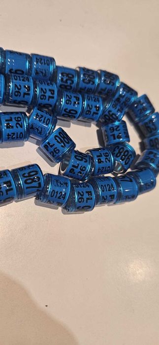 Obrączki na gołębie pocztowe 8mm 2026 r 10szt 8zł
