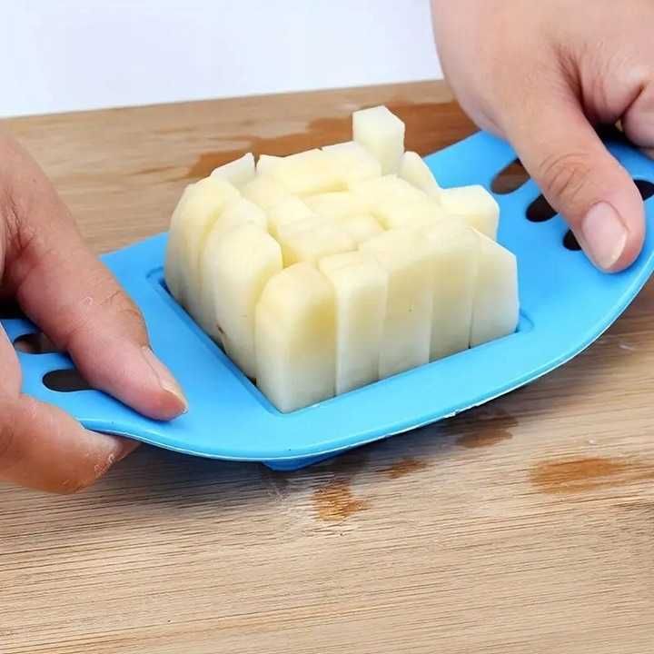 Nóż KRAJACZ Krajalnica Kratka do KROJENIA FRYTEK ręczny Szybkie FRYTKI