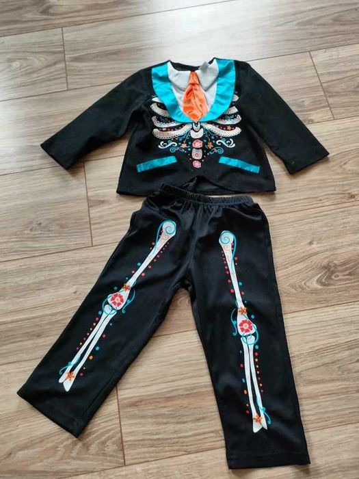 Strój "kościotrup" r.86