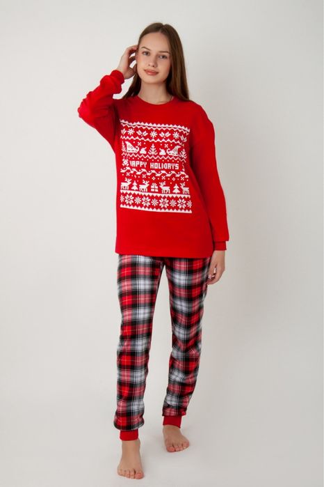 Новорічна  піжама, піжама фемелі лук, піжами Family look