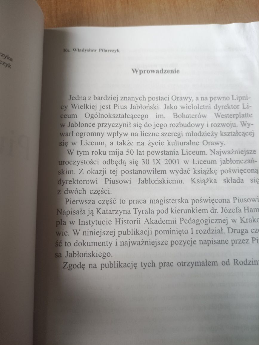 K Tyrała ,,Pius Jabłoński " 2001
