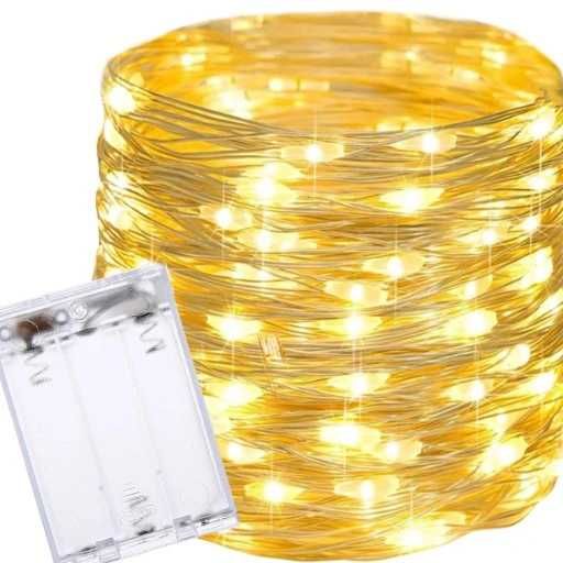 lampki dekoracyjne led, na stolik, stół, druciki, słoik led