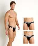 Мужские черные джоки DIESEL Jocky Jockstrap 3-pack Black. XL