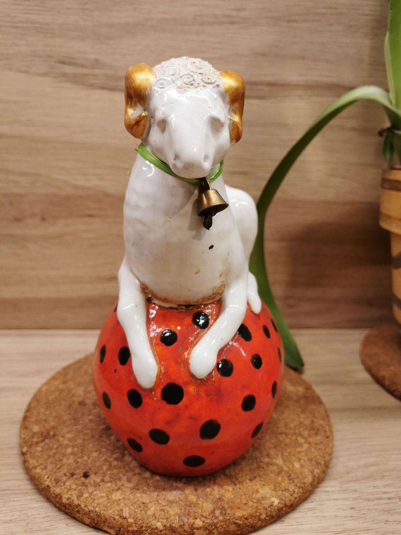 Baranek wielkanocny figurka ceramiczna BorysArt