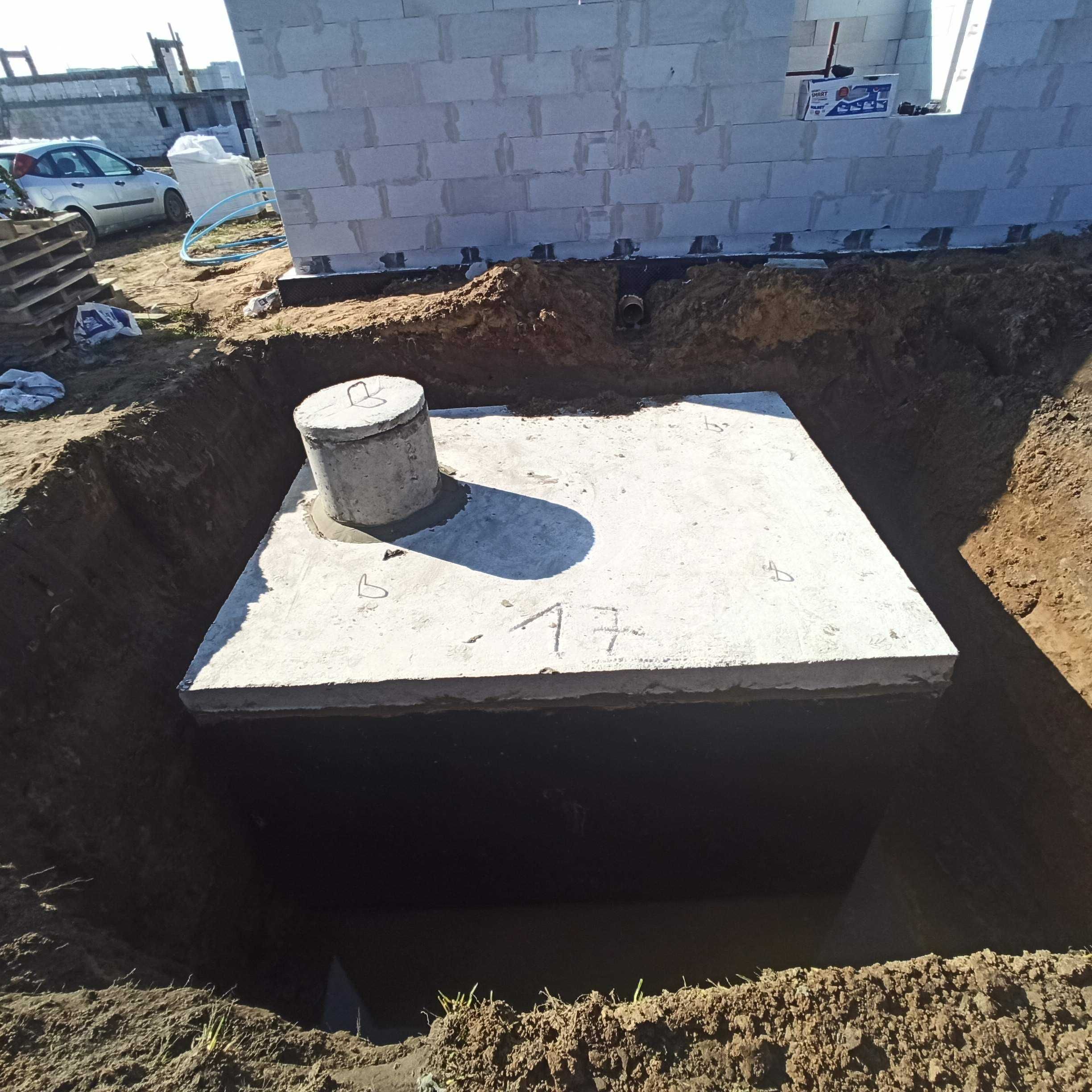 Szambo betonowe 10m3 zbiorniki na deszczówkę PPOŻ piwnice kanały